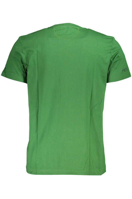 Green Cotton Men T-Shirt