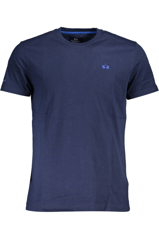 Blue Cotton Men T-Shirt
