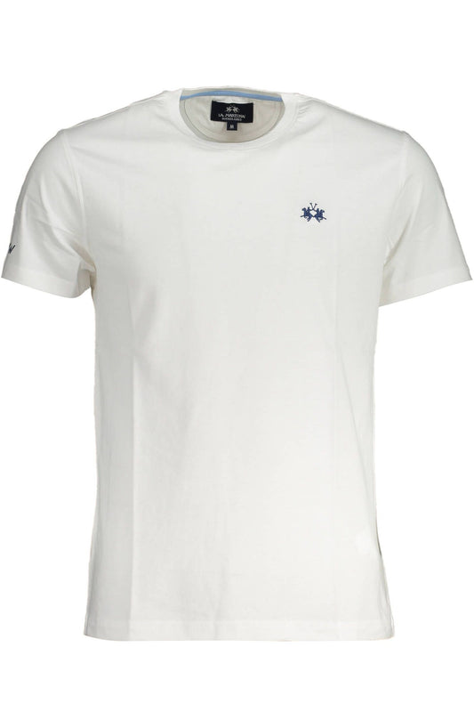 White Cotton Men T-Shirt