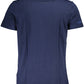 Blue Cotton Men T-Shirt