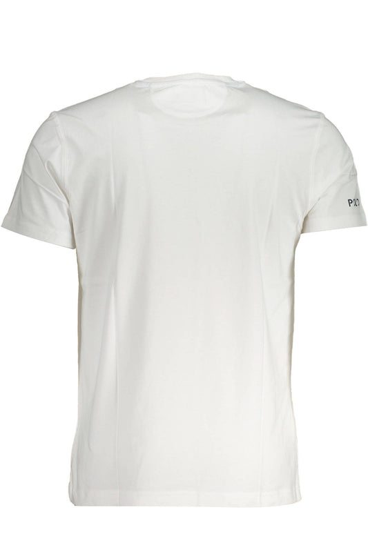 White Cotton Men T-Shirt