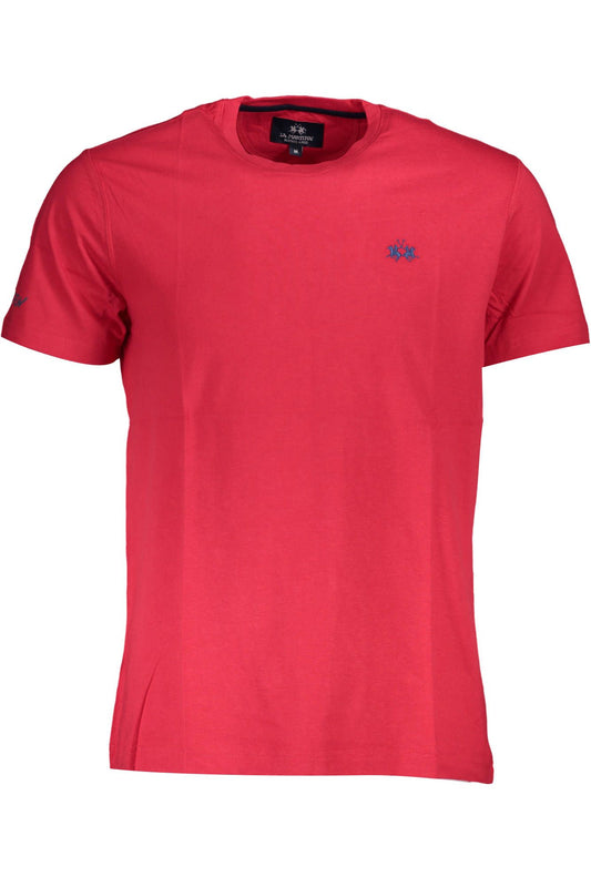 Red Cotton Men T-Shirt