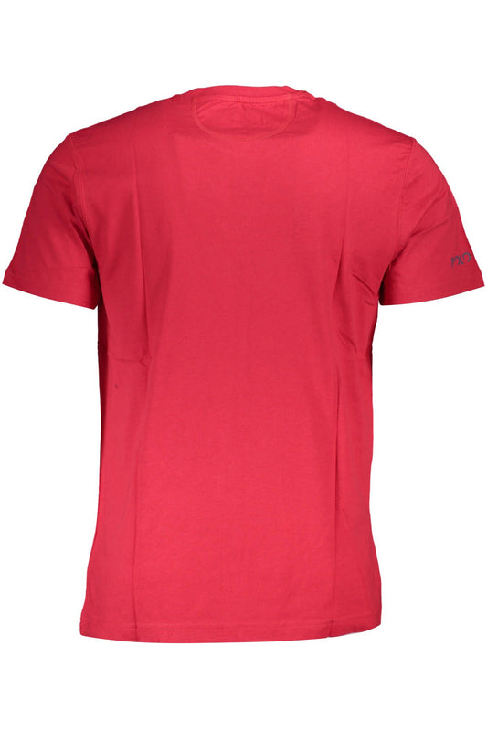 Red Cotton Men T-Shirt