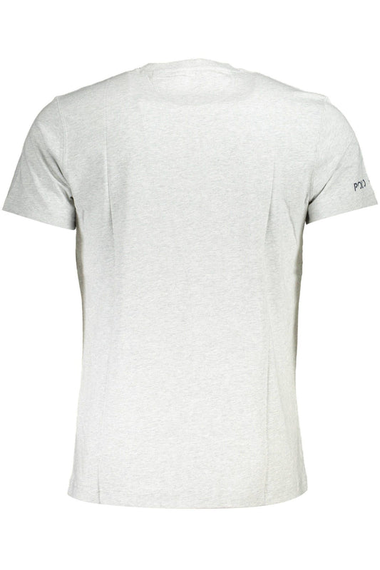 Gray Cotton Men T-Shirt