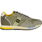 Green Polyester Men Sneaker