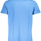 Light Blue Cotton Men T-Shirt