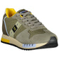 Green Polyester Men Sneaker