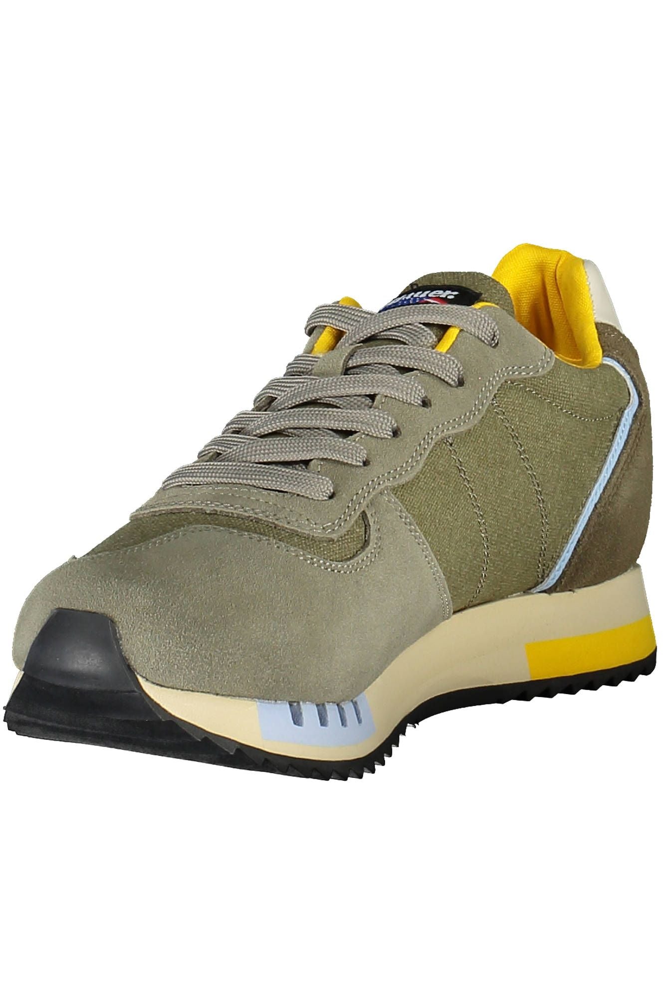 Green Polyester Men Sneaker