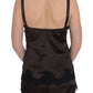 Elegant Lace-Trimmed Silk Lingerie Top