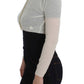 Elegant White Crop Cardigan Sweater