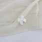 Elegant White Crop Cardigan Sweater