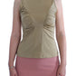 Glamorous Gold Turtleneck Vest Top