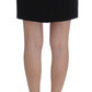 Chic Black Wool Blend Mini Skirt