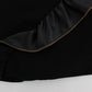 Chic Black Wool Blend Mini Skirt