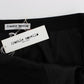 Chic Black Wool Blend Mini Skirt