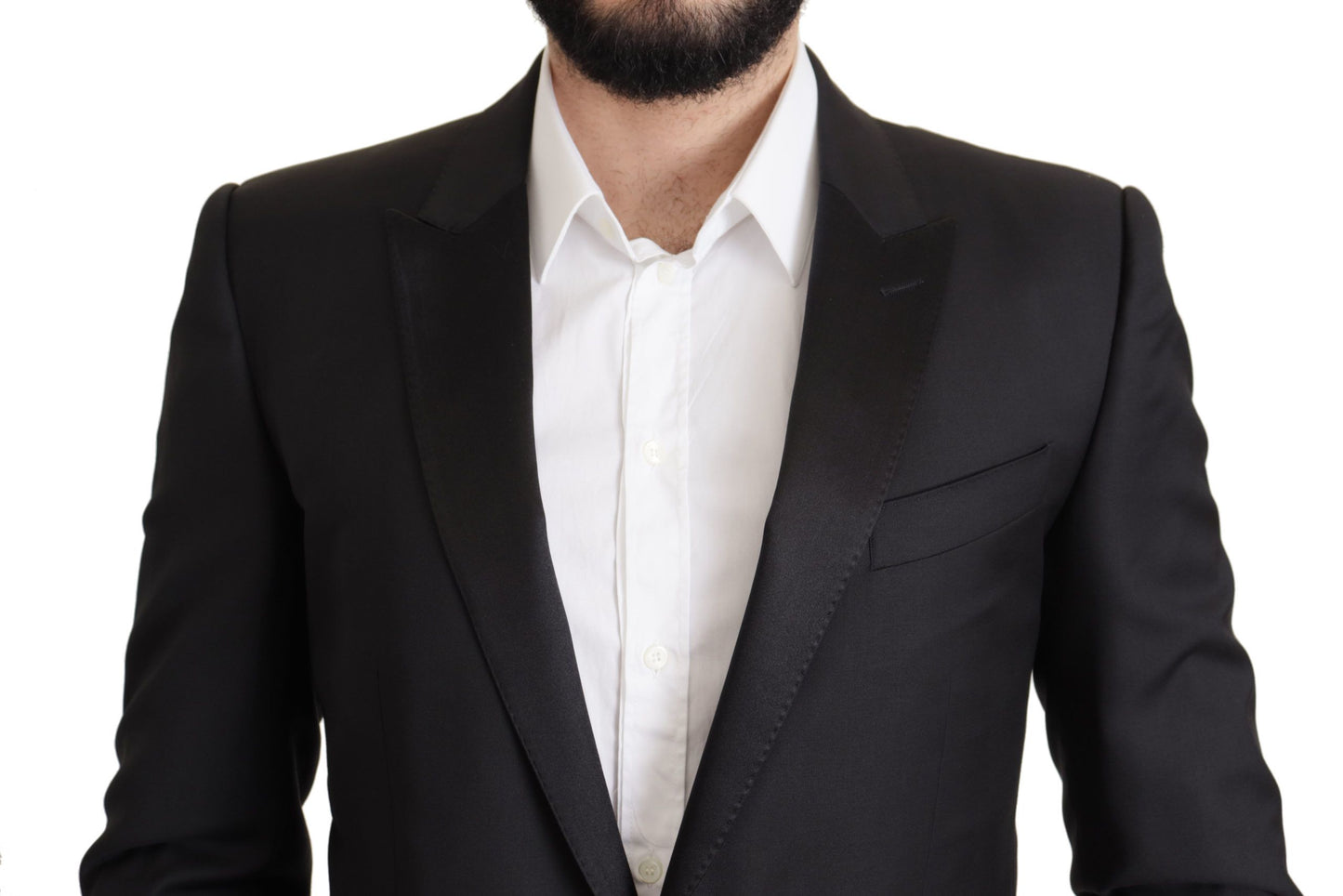 Elegant Martini Wool Silk Blend Blazer