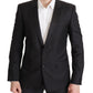 Elegant Martini Wool Silk Blend Blazer