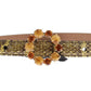 Exquisite Water Snake Leather Belt in Gray