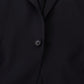 Elegant Navy Wool Blend Slim Blazer