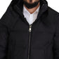 Elegant Quilted Puffer Jacket in Black