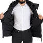 Elegant Quilted Puffer Jacket in Black