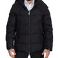 Elegant Quilted Puffer Jacket in Black