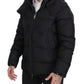 Elegant Quilted Puffer Jacket in Black