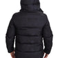 Elegant Quilted Puffer Jacket in Black