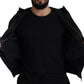 Sleek Leather Hooded Bomber Jacket