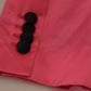 Elegant Pink Nylon Bomber Jacket