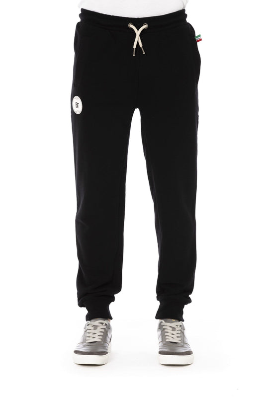 Black Cotton Men Sweatpant
