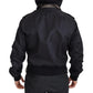 Elegant Nylon Bomber Jacket with Hood