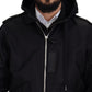 Elegant Nylon Bomber Jacket with Hood