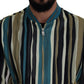 Multicolor Full Zip Silk Blend Jacket