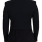 Elegant Black Double Breasted Wool Jacket