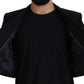 Elegant Black Double Breasted Wool Jacket