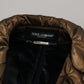 Elegant Bronze Double-Breasted Jacket