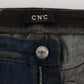 Elegant Boyfriend Fit Blue Cotton Jeans