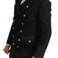Elegant Black Double Breasted Jacket