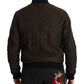Elegant Alpaca Blend Bomber Jacket