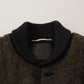 Elegant Alpaca Blend Bomber Jacket