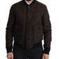 Elegant Alpaca Blend Bomber Jacket