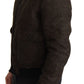 Elegant Alpaca Blend Bomber Jacket