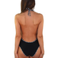 Sequin Embellished V-Neck Swimsuit