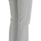 Chic Gray Slim Fit Designer Jeans