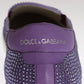 Elegant Purple Strass Fashion Sneakers