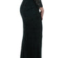 Green Floral Lace Full Length Dress