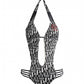 Chic Logo-Printed Designer Trikini