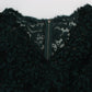 Green Floral Lace Full Length Dress