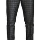 Elegant Silver Patterned Slim Fit Suit
